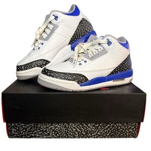 Nike Air Jordan 3 Retro GS 'Racer Blue' 2021 Size 5.5Y  398614-145 Youth